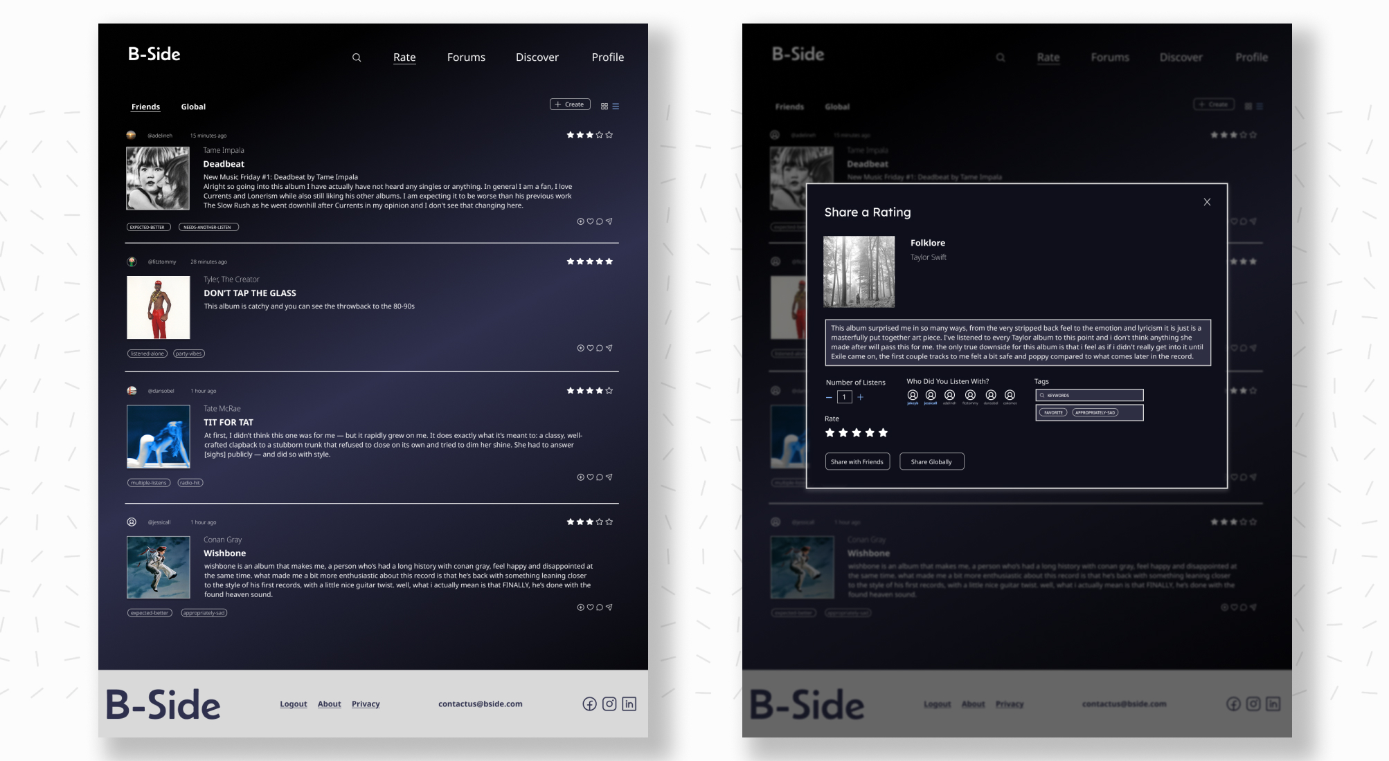 Review music feature